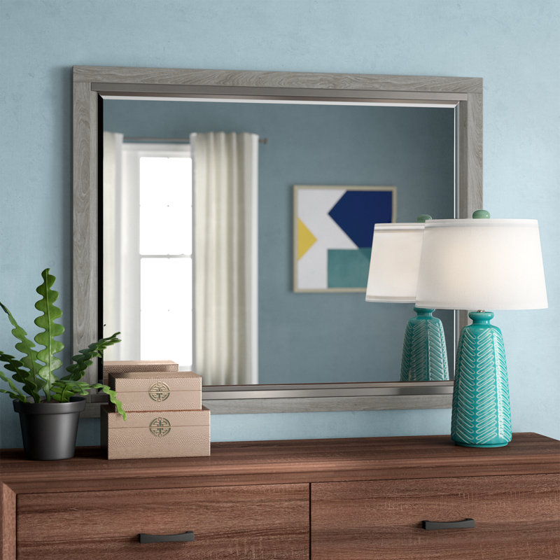 Centano Rectangle Wood Dresser Mirror