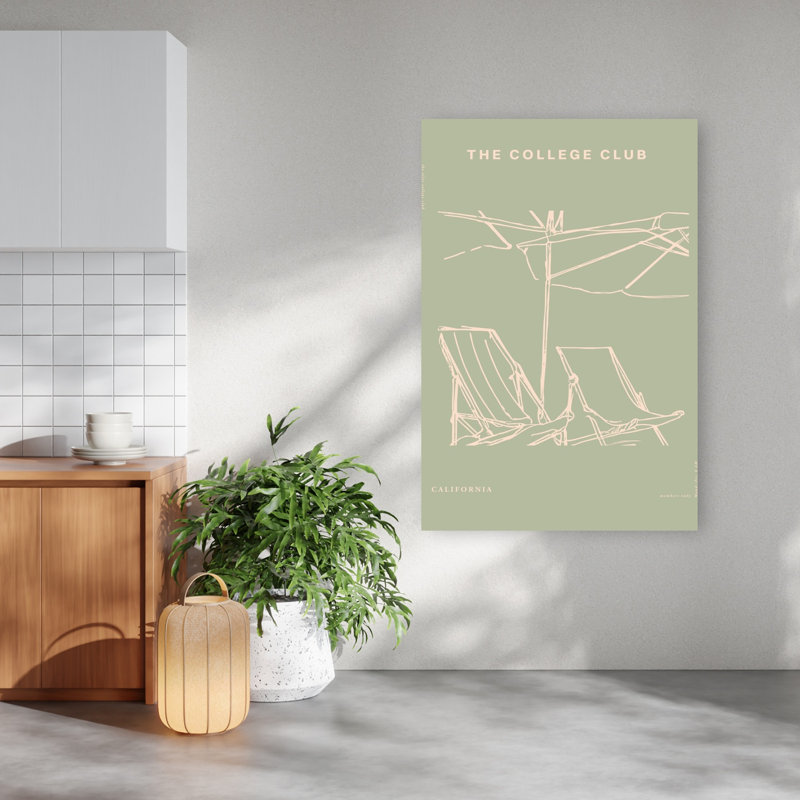 Thecollegeclubno29 Minimalist Coastal Wall Art Print 1 Piece Wrapped Canvas Wall Art, 152.4cm H x 101.6cm W
