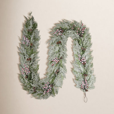 108" Frosted Berry Pinecone Garland