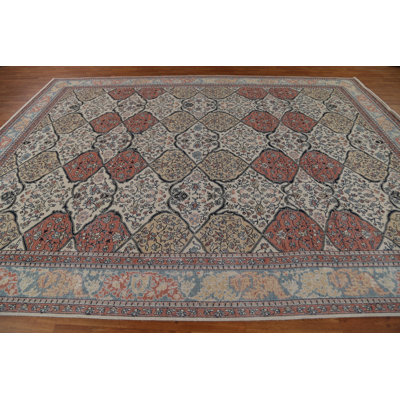 One-of-a-Kind 9'9" X 13'0" Wool Area Rug in Grey