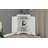 Delyra Modern Triangle Corner Cabinet With Adjustable Shelves And Moisture-Proof MDF-126187302-126187304