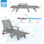 Chaise longue d'extérieur inclinable en PEHD -2020307042