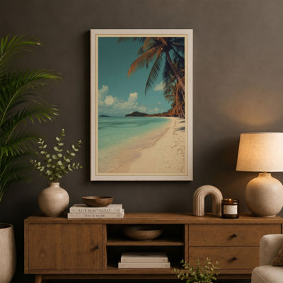 Tropical Island Getaway Coastal - Wrapped Canvas