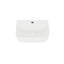 DeerValley Rectangular Wall-Mounted Bathroom Sink, White Ceramic Basin with Tap Hole, 41x32x12cm