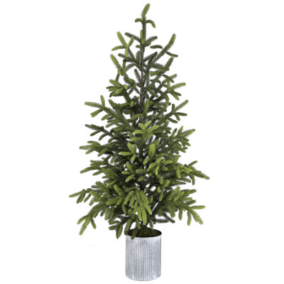 60" Potted Natural Touch Norway Spruce Tree