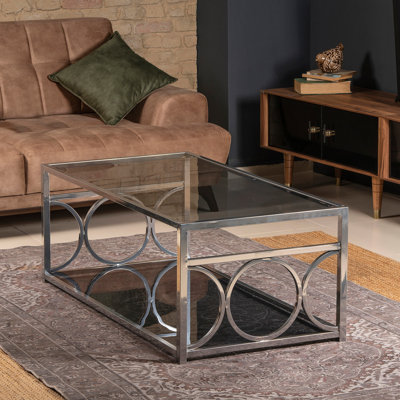 Table basse avec tablette de rangement Thatcher