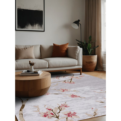 Tapis blanc lavable à la machine