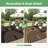 Shimeek Reversible Indoor/Outdoor Area Rug, Waterproof Plastic Outdoor Mat, Black&Brown,Rectangle 9' x 12'-12404664-17981000