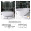 59 po X 31 po Baignoire de trempage autoportante à surface solide-100237344