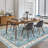 Modern French Floral Faux Wool Washable Area Rug-2100245693