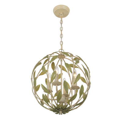 Glossop 16'' Champagne Green Tea Chandelier