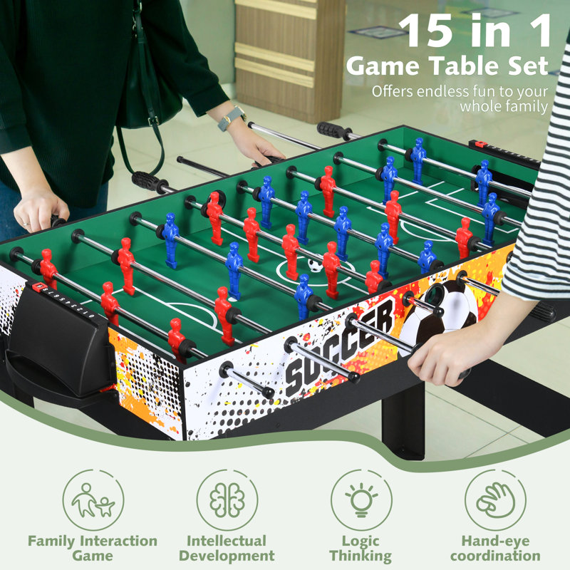 Ensemble de tables multi-jeux 15-en-1 Raychee