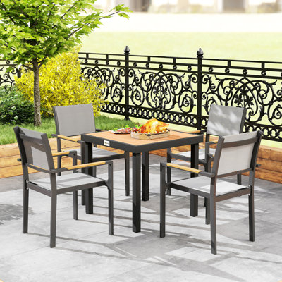 Square Outdoor Dining Table , 78cm W 78cm D
