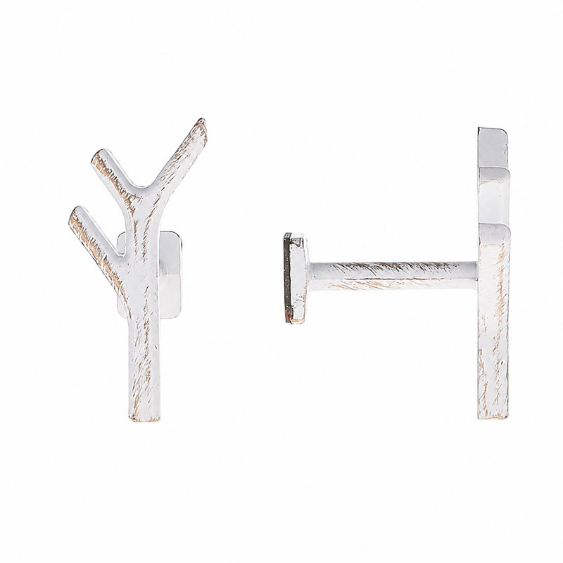 Curtain Holdback, White/Gold