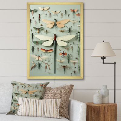 «Curious Dragonflies 1 - Insectes & Bugs», art mural