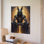 Voici la description du produit et optimisation de la seo pour votre toile de divinité Anubis