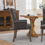 Chaise de salle à manger rembourrée en tissu Chenille-1345053561