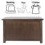 Pittsfield Wooden large Blanket Chest and ottoman
