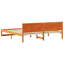 Bed Frame with Headboard Solid Pine Wood-2085284118-2085284119