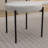 3-Piece Dining Set: Round Trestle Table & 2 Boucle Chairs-892458484
