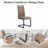 CasaMod Modern Industrial Rectangular Dining Table Set with 6 Upholstered Cantilever Chairs