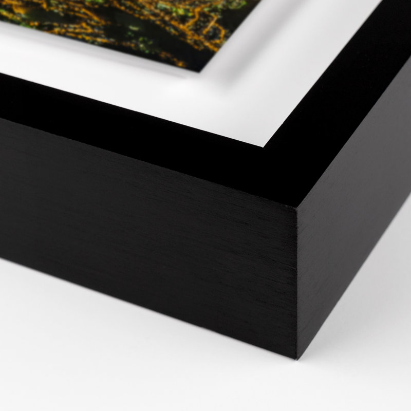 Coastline " Coastline III " by Jakob Wagner, Black, 18" H x 24" W x 1.5" D