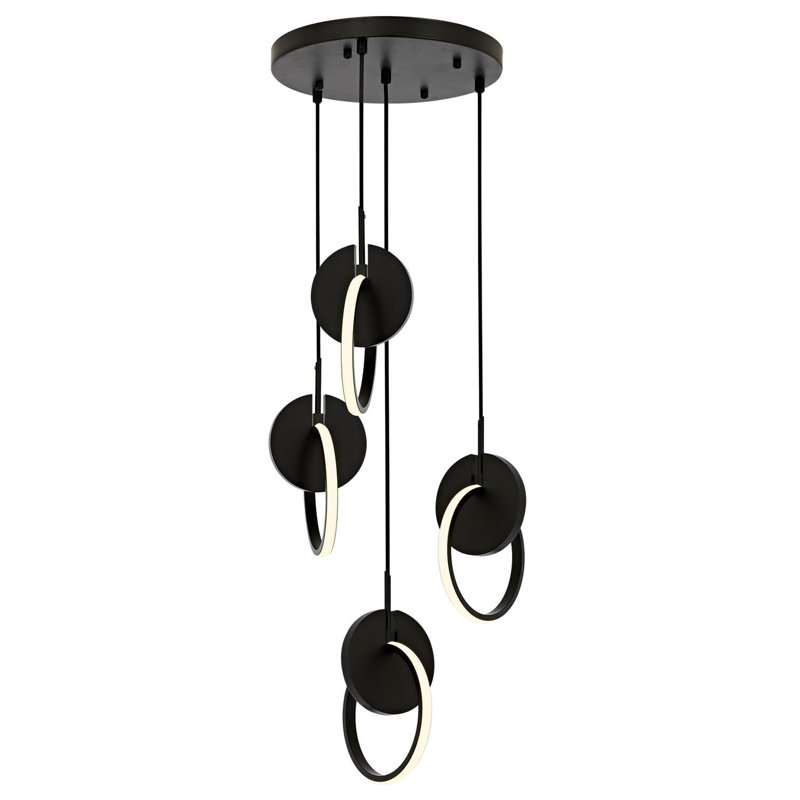 Demps 4 - Light Unique/Statement LED Chandelier