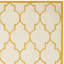 Tapis ivoire / doré en laine touffeté à la main Cannen-152252596