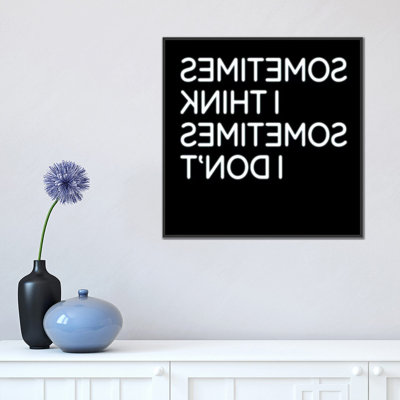 Albree Modern parfois, art textuel sur toile