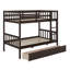 Lit superposé simple au-dessus de simple avec tiroirs doubles, configuration de lit simple transformable-1084814374