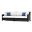 Ensemble de conversation modulaire en rotin de six articles avec housses de coussin Sunbrella-70099347