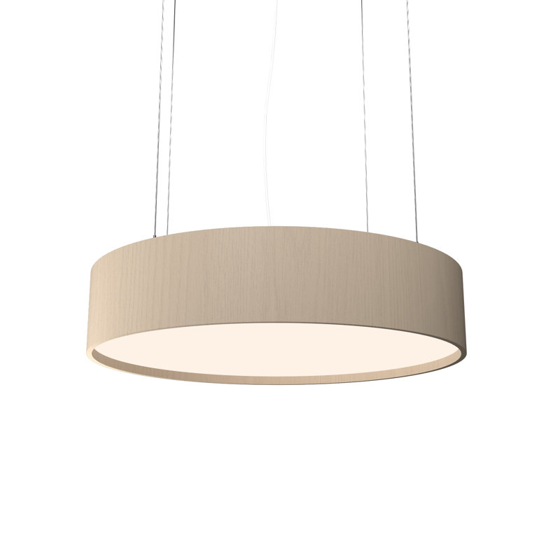 Lustre cylindrique unique à 3 lumières Cilíndrico, Cappuccino biologique, 3