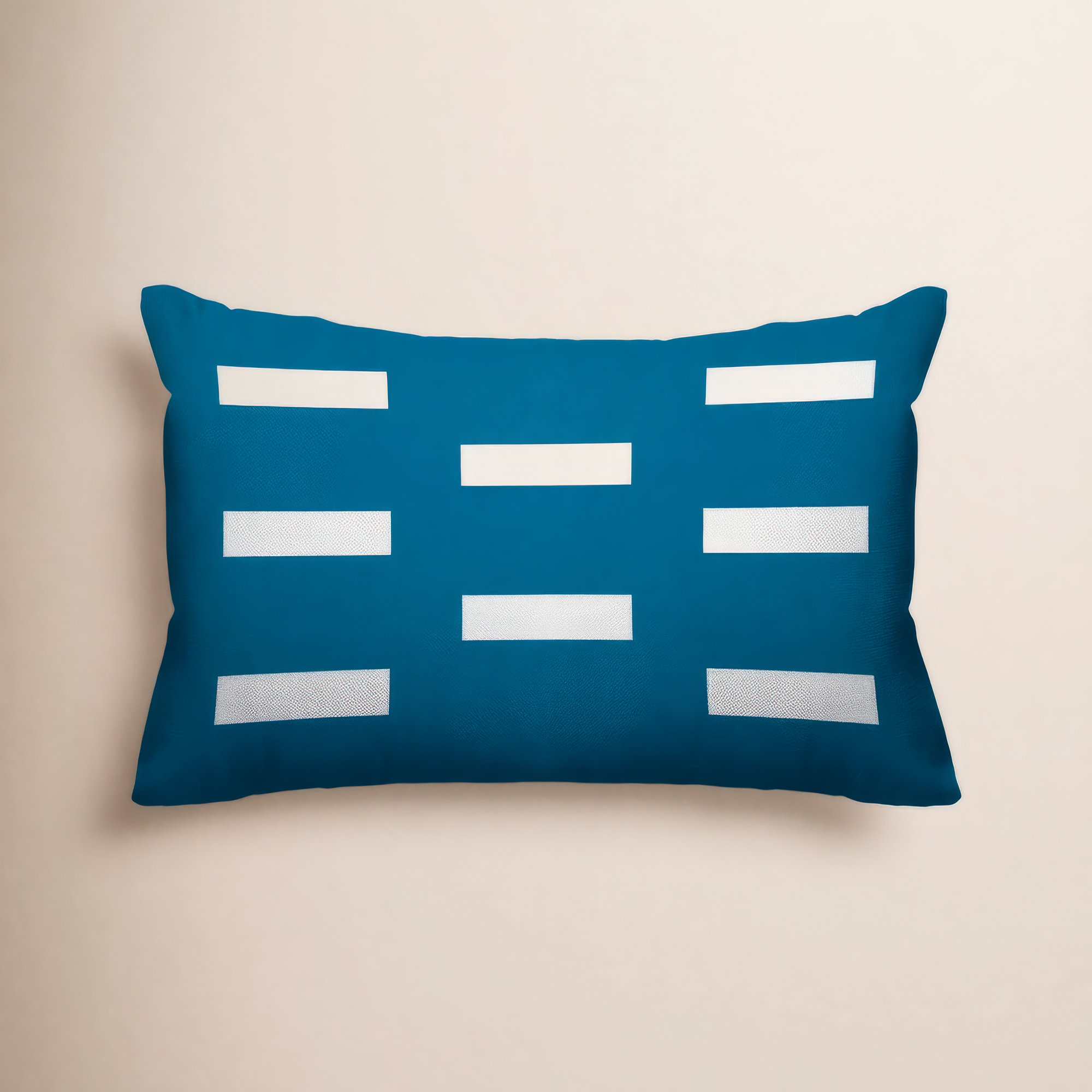 Luella Geometric Indoor/Outdoor Throw Pillow, Turquoise