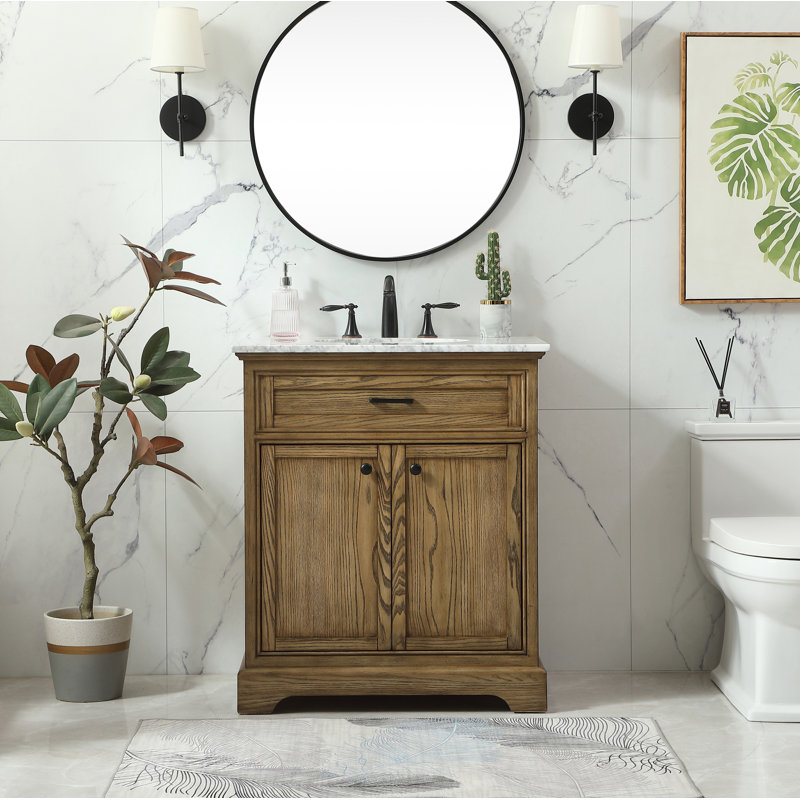 Ensemble de meuble-lavabo simple 30 po Hermes, Bois flottant