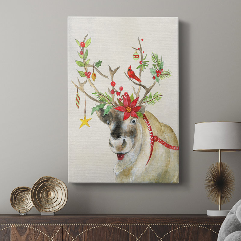 Playful Reindeer II - galerie sur mesure, H 60 po x l 40 po