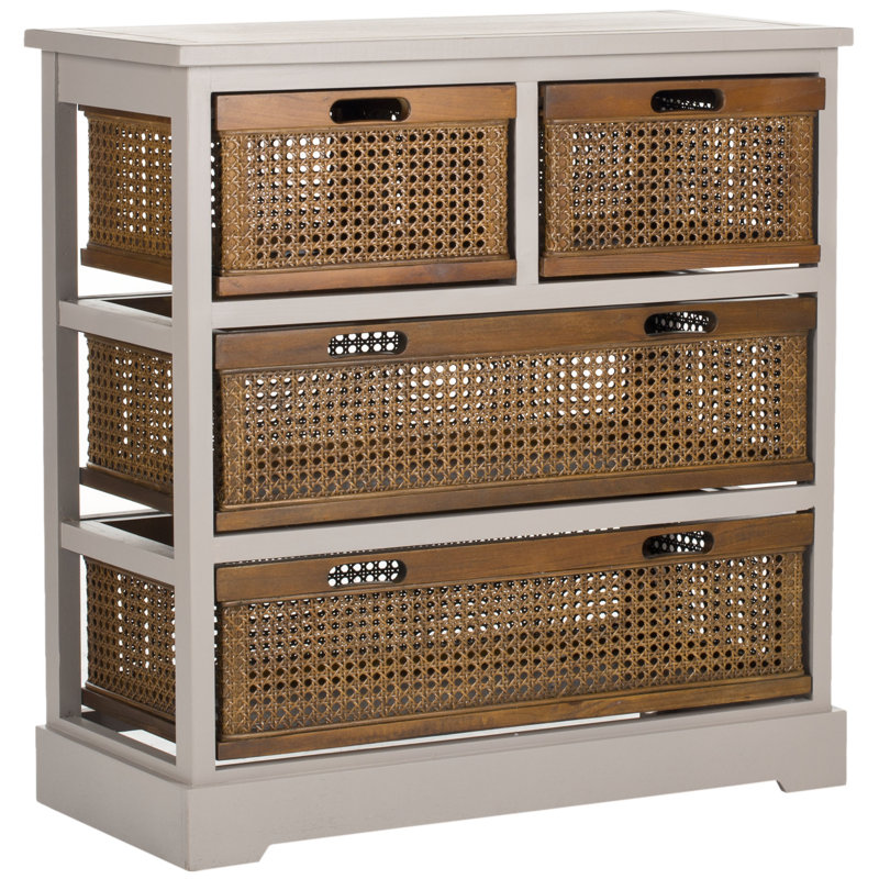 Chara 4 Drawer Chest, Grey