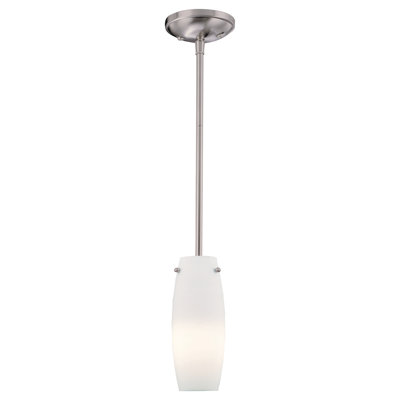 1 - Light Brushed Nickel Single Pendant