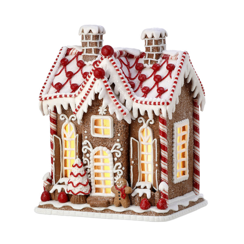  10" LED Icing Gingerbread House