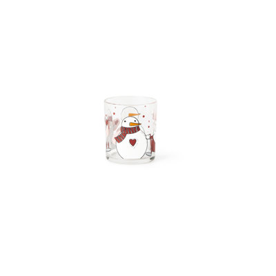 Snowman 250ml Drinking Glass Set