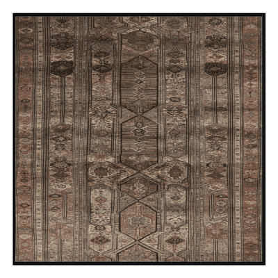 Machine Washable Persian Brown Area Rug