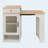 59.5" Kitchen Island with Extendable Dining Table, Kitchen Storage Table with Double-sided Storage, Kitchen Island with 2 Drawers, Power Outlet, Side Open Shelves, for Kitchen, Dining Room, White-128964677