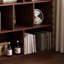 Meuble d'appoint moderne en bois massif et composite brun