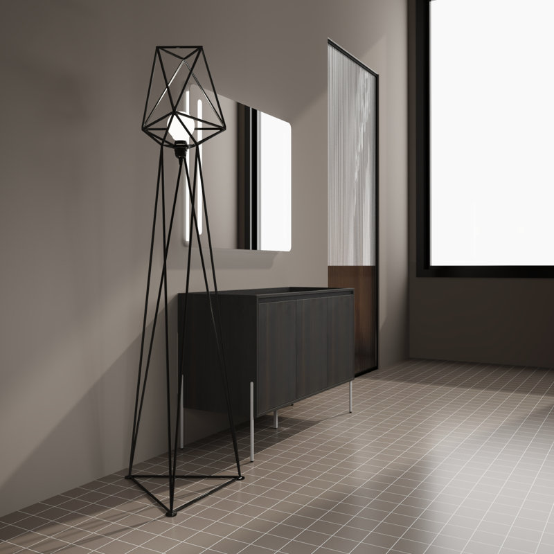 Meuble-lavabo autoportant 48 po avec portes à fermeture douce (ensemble KD) 48 po - évier inclus
