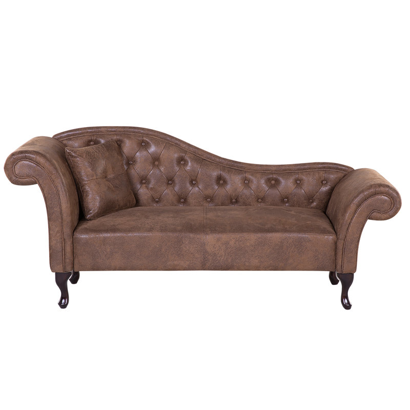 Alline Chaise Lounge, Left Hand Facing, Brown