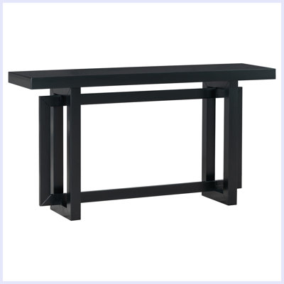 Console moderne avec plateau en bois
