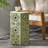 Side Table With Sunburst Cut Out Design-457515369