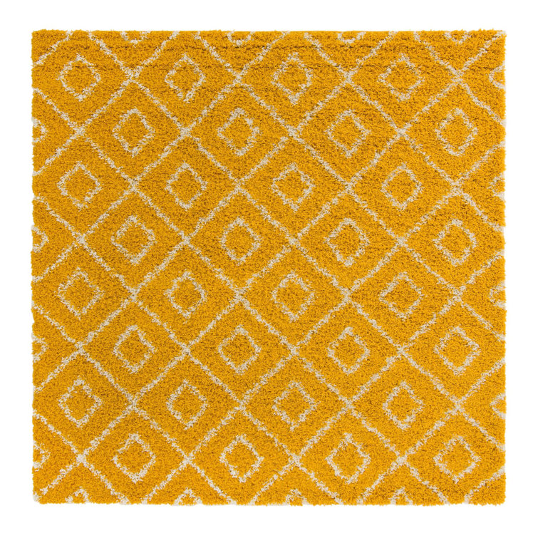 Foundry Select Ruth Trellis Shag Rug Yellow