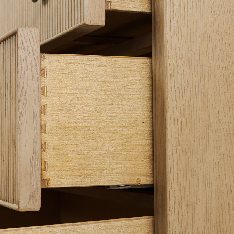 Hazel 6 Drawer Dresser-Light Wash Oak
