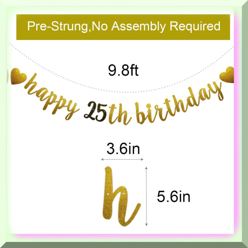 25Pcs Gold Metal Floral Hoop Centerpiece Kit