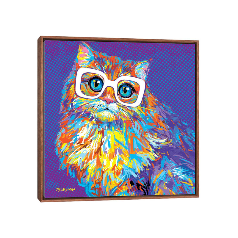 Sharleen by P.D. Moreno - Print on Canvas, Classic Brown Wood Framed, 66.04 cm H x 66.04 cm W